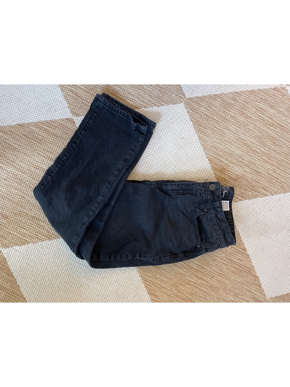 Time and Tru Women’s High Rise Black Straight Leg Jeans Size 6